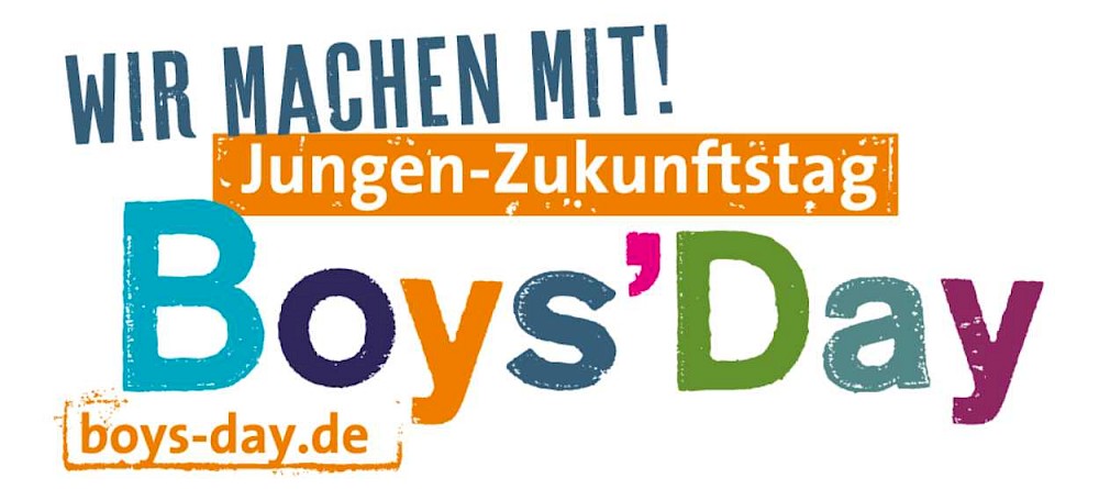 Original Boys'Day Logo "Wir machen mit"